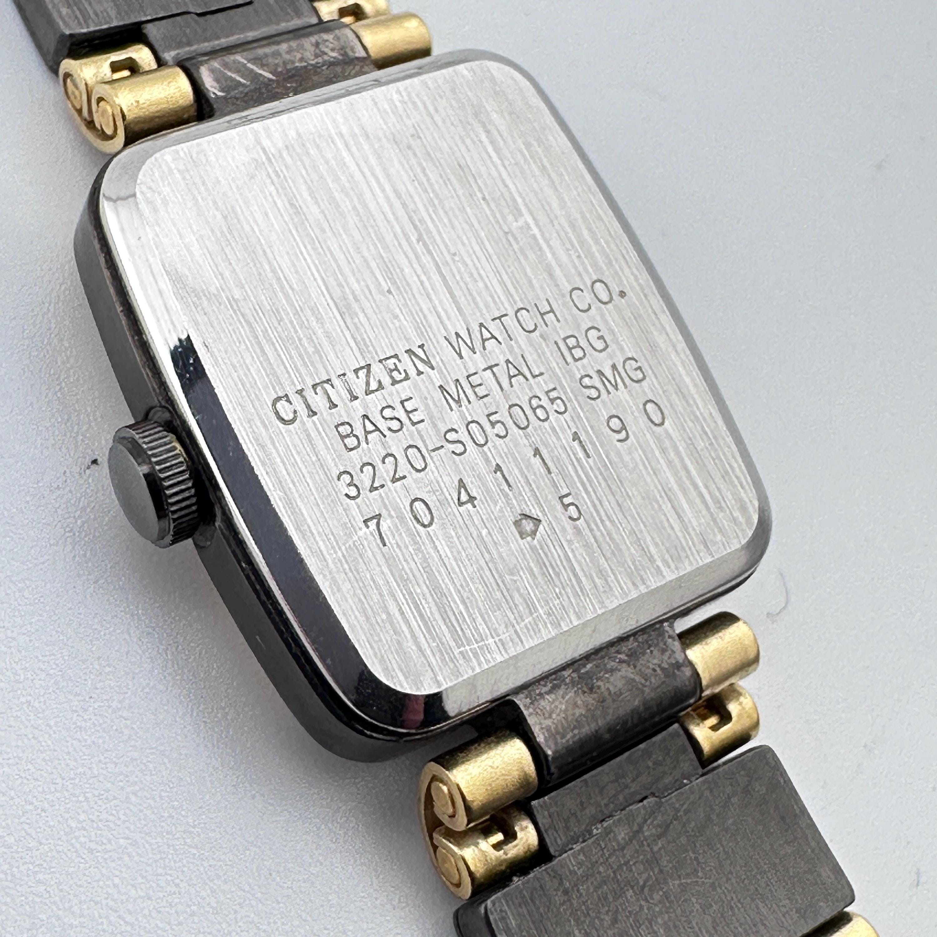 Vintage Citizen Watch Quartz Movement Black Dial Two Tone Stainless‎ 1986 Citizen Two Tone Black Dial Day-Date – Oldtimer Watch Shop main image 4
