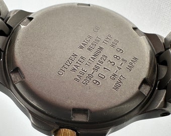 Citizen Titanium 25mm Ladies Watch With Textured Dial Gold Plated