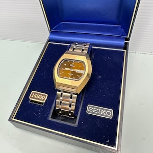 Seiko DX Automatic 17 Jewel TV Dial Wristwatch IOB c. 1970 image 1