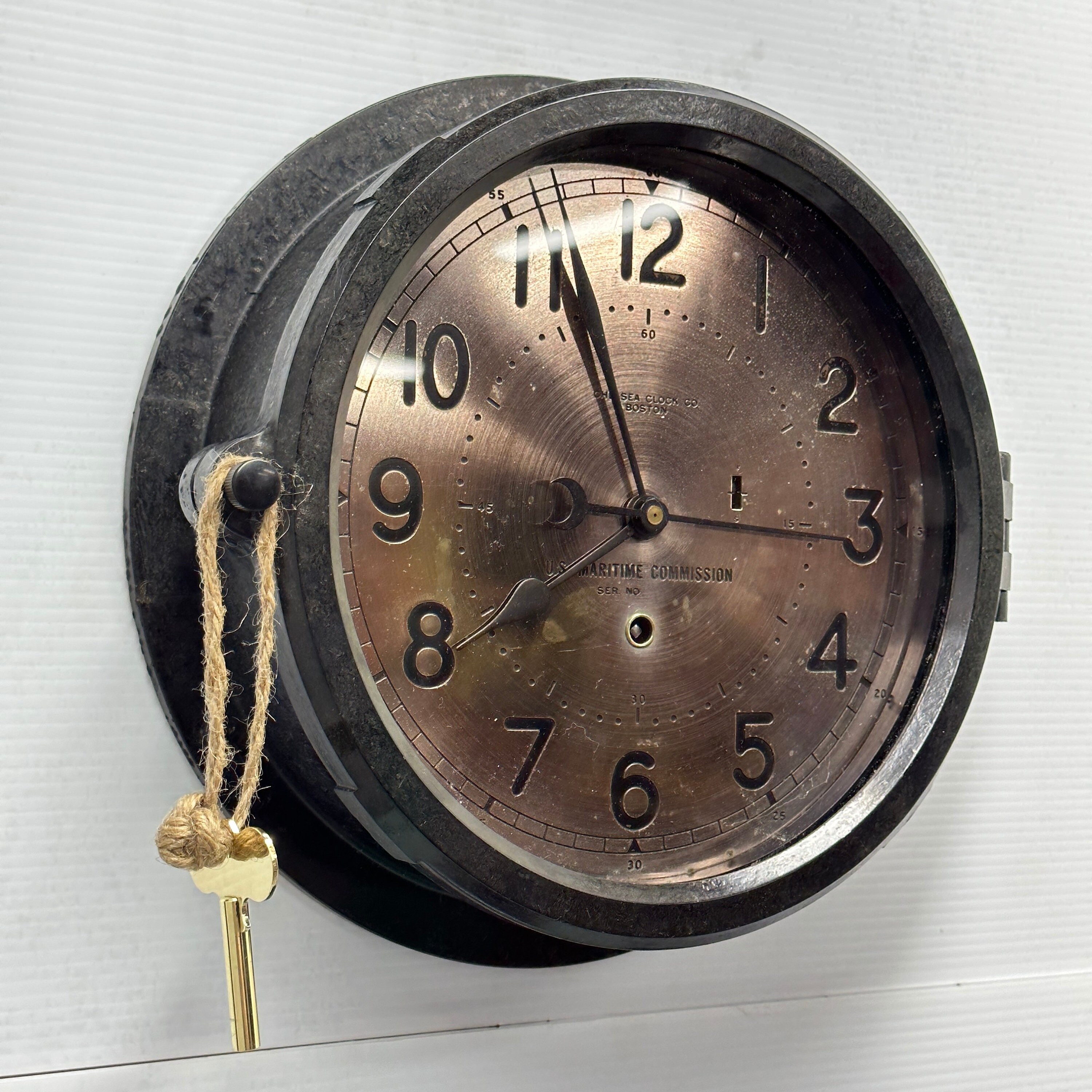 CHELSEA CLOCK 米国海事委員会　マリンクロック　大戦当時物 Huge Chelsea US Government WWII 10