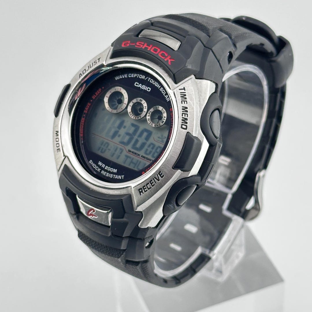 Casio G Shock Waveceptor Tough Solar Digital 200M Black Mens Watch - Etsy