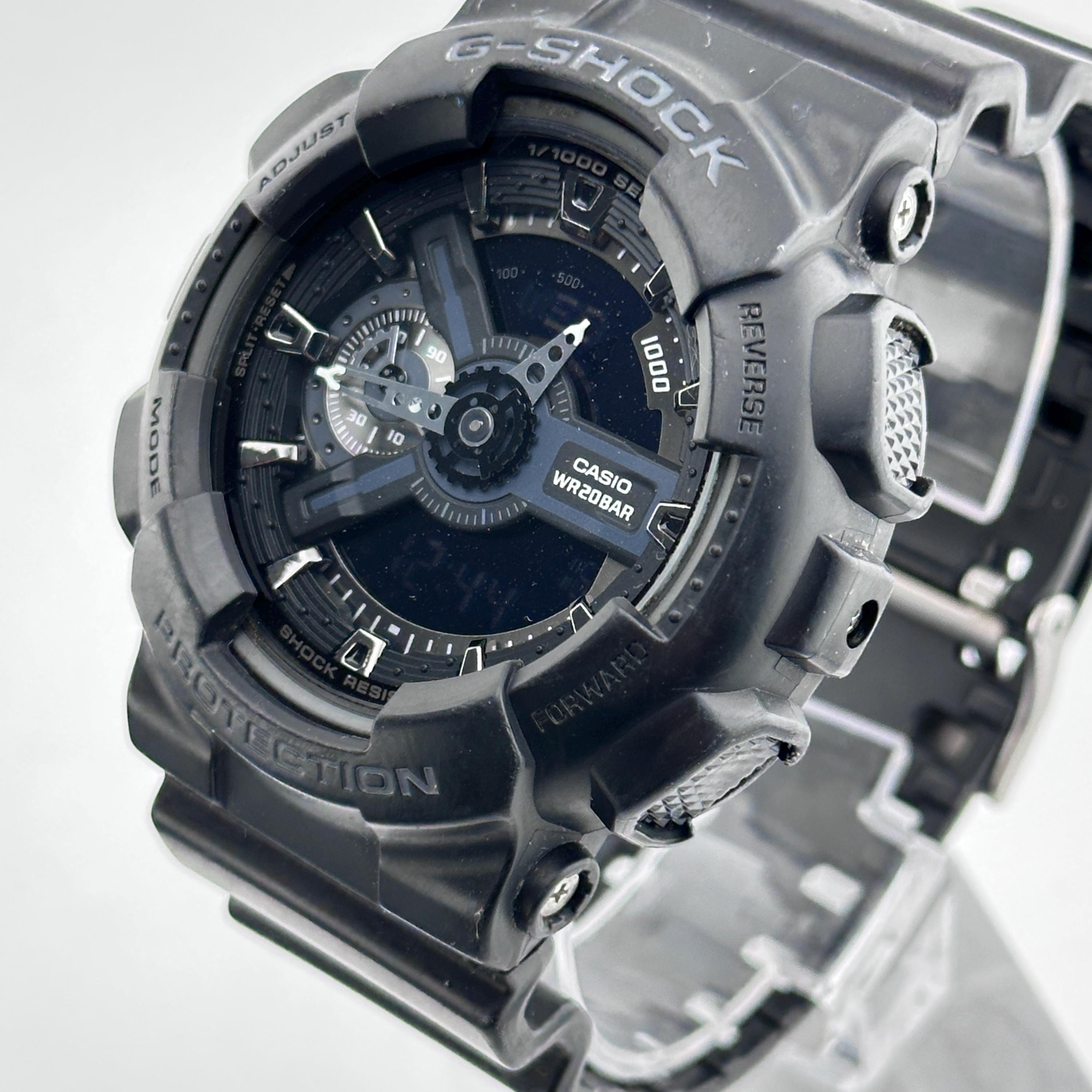 Casio G-shock Chronograph - Black and Blue 52mm Mens Watch