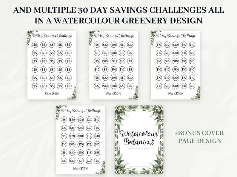 A6 Savings Challenge Printable BUNDLE MINI Savings Challenge - Etsy México
