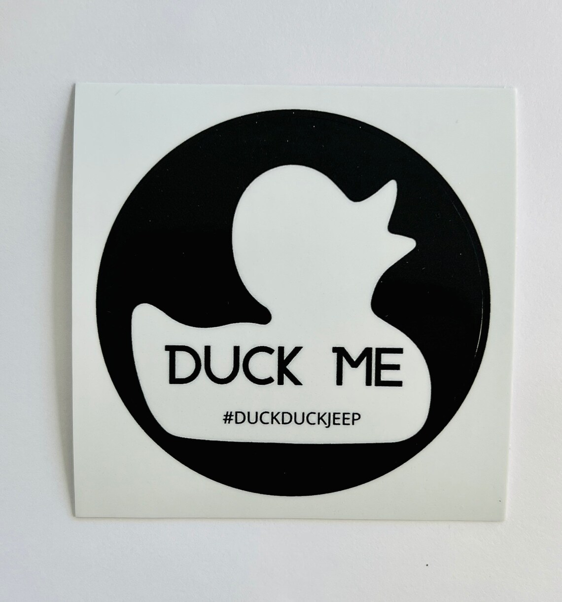 Duck Duck Jeep Car Decal Heavy Duty Vinyl Decal Duck Me Car Etsy