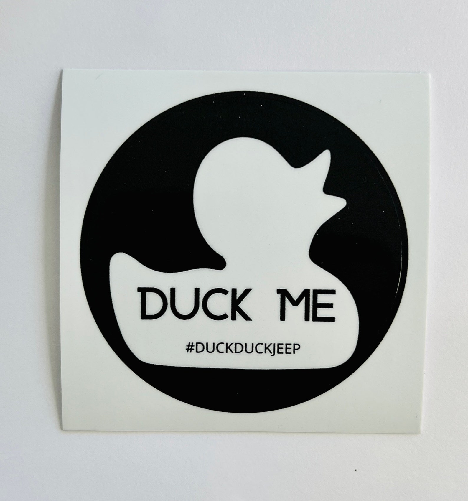 Duck Duck Jeep Car Decal Heavy Duty Vinyl Decal Duck Me Car Etsy