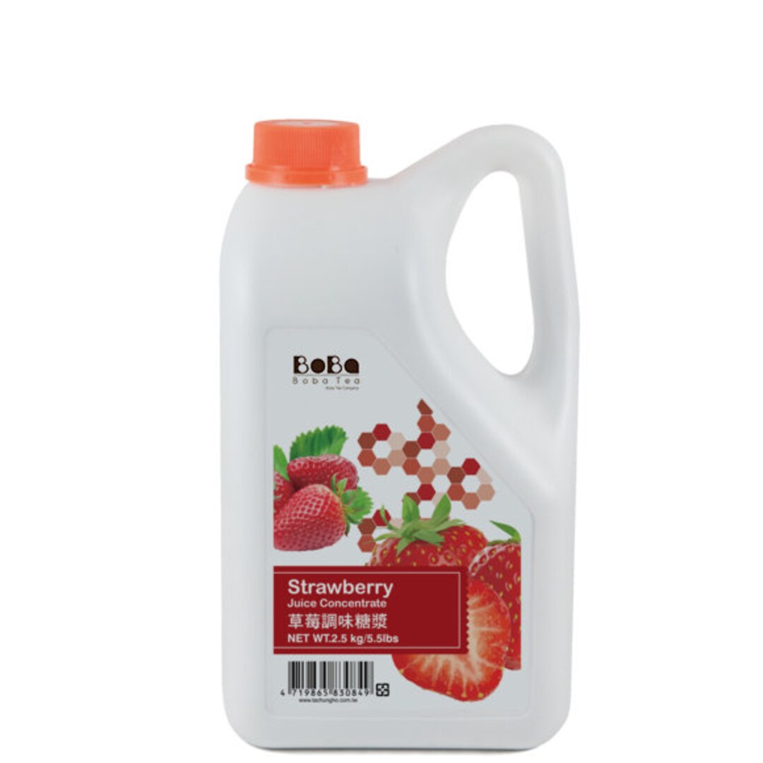 Boba Tea Company STRAWBERRY JUICE SYRUP 2.5KG Etsy UK