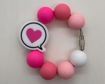 Charm de corazón de conversación