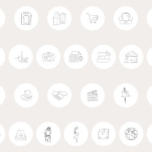 line art artwork work IG Instagram story highlight covers high light highlights cover illustration illustrations white clothing brand boutique store shop cheap charity business small businesses support collab icon icons graphics give back hours sew