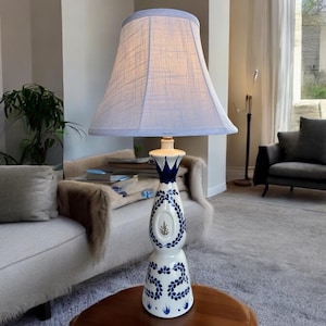 Table Lamp - Hand painted Clase Azul Bottle
