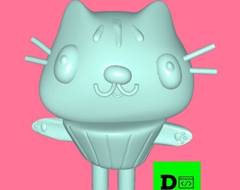 Modelo 3D em miniatura da casa de bonecas da Gabby: arquivo STL (download digital)