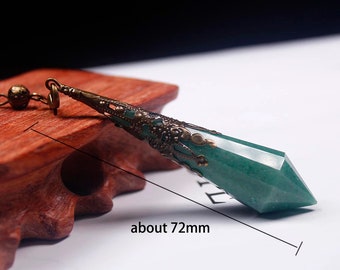 Natural Aventurine Quartz Stone Pendulum