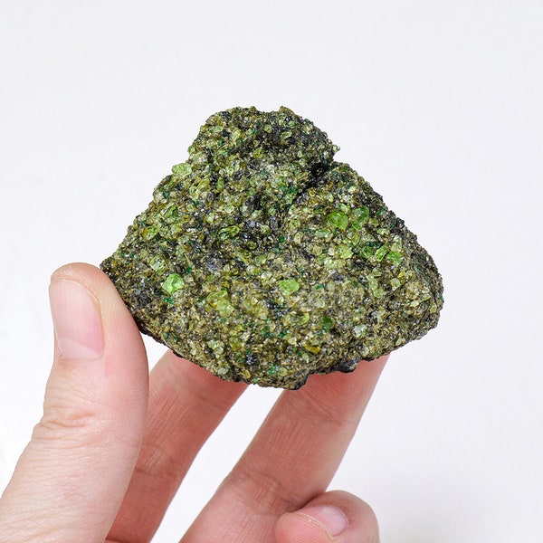 50g Green Peridot Olivine Stones - Raw Crystal Healing Collection for Chakra Work & Meditation