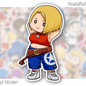 Chibi TERRY & BLUE MARY Stickers Fighter Collection The King of Fighters Blue Mary