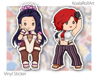 Chibi LUONG & VANESSA STICKER - Fighter Collection - The King of Fighters