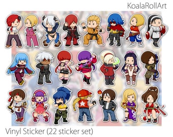 KOFXV 22 STICKER SET - Fighter Collection - The King of Fighters