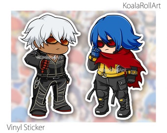 Chibi K' & KROHNEN STICKER - Fighter Collection - The King of Fighters