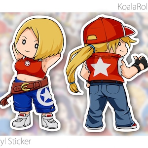 Chibi TERRY & BLUE MARY Stickers Fighter Collection The King of Fighters imagen 1