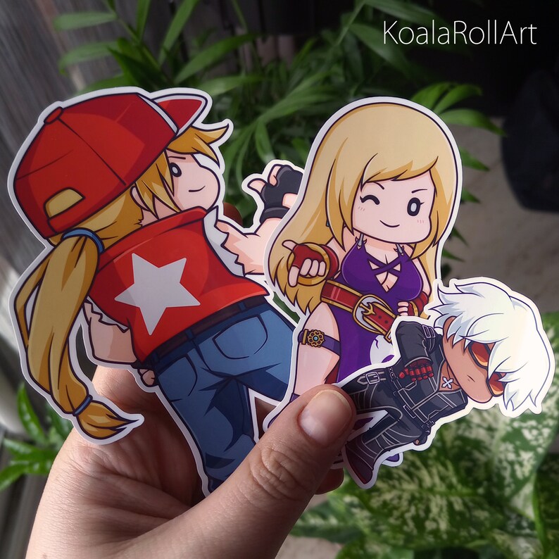 Chibi TERRY & BLUE MARY Stickers Fighter Collection The King of Fighters imagen 5