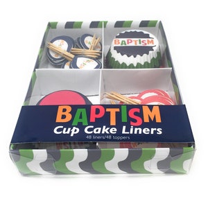 Baptism - Cupcake Liners andToppers - Box Set