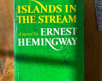 Islands in the Stream by Ernest Hemingway rare first BOTMC edition with official paperwork 1970 near mint condition with DJ collectible book