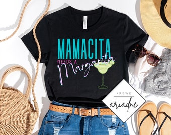 Mamacita ha bisogno di margarita, portami in vacanza, Margs e Tacos, t-shirt unisex a maniche corte GNO
