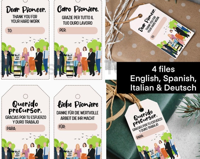 Printable Pioneer Gift Tags Gift Tags Spanish Pioneer Gifts JW