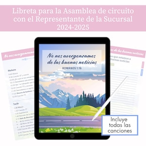 JW - Libreta para la Asamblea de Circuito 2024-2025 - No nos avergonzamos de las buenas noticias - Version espagnole