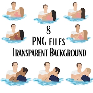 JW Taufe Clip Art - 8 PNG Dateien