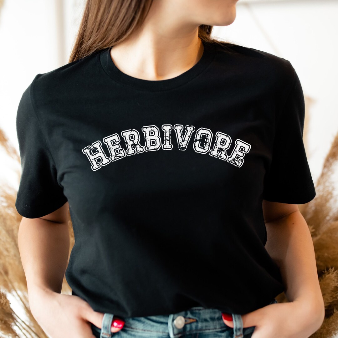 Herbivore Shirt, Team Herbivore Shirt, Vegan Clothing, Powered by