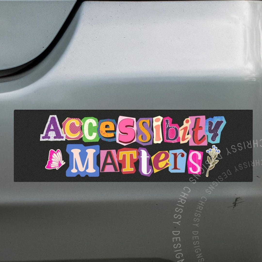 Disability Rights Bumper Sticker/car Magnet, Inclusion and ...