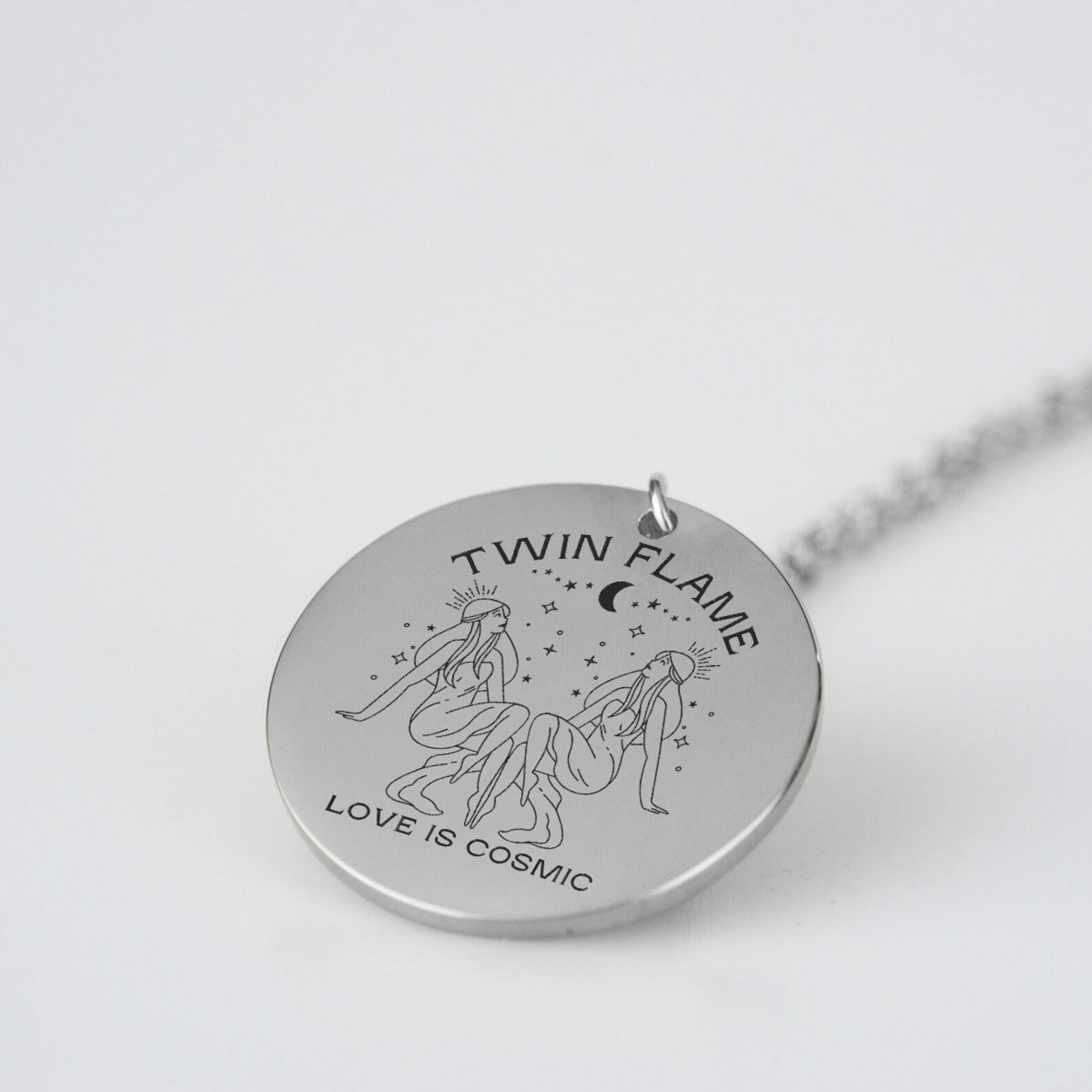 Twin Flame Necklace Twin Flame Love is Cosmic Necklace Etsy