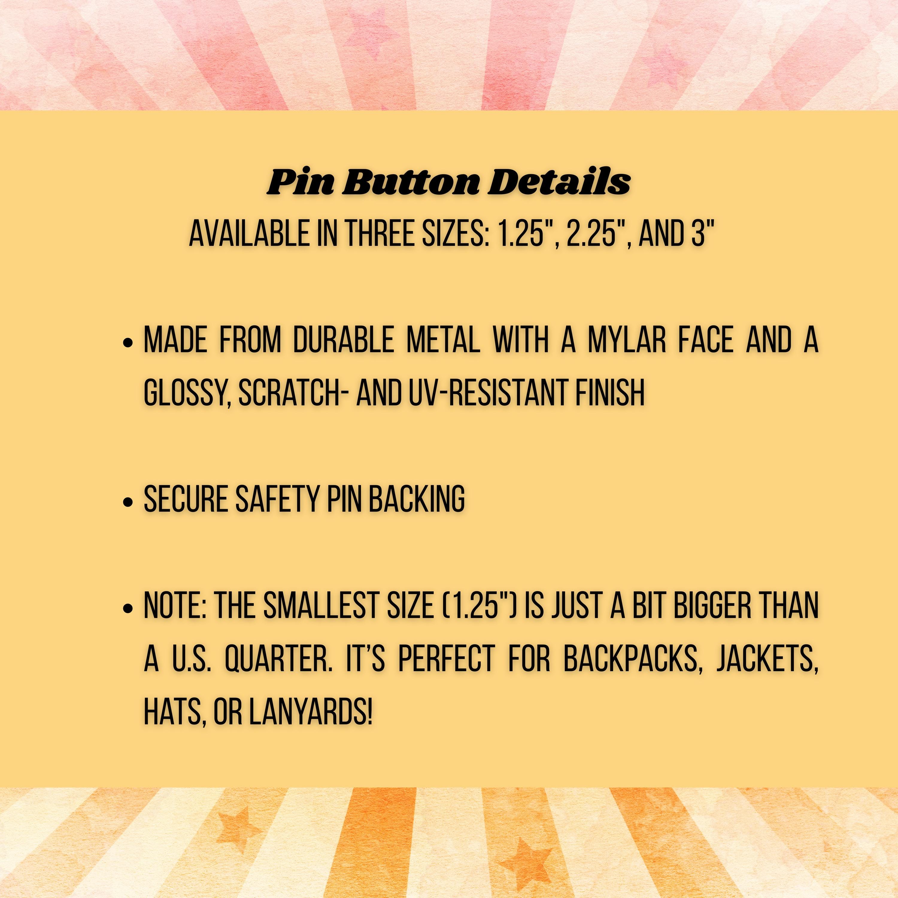 Anti Trump Pin Buttons in 3 Sizes, Political Protest Pin, Pro Democracy ...
