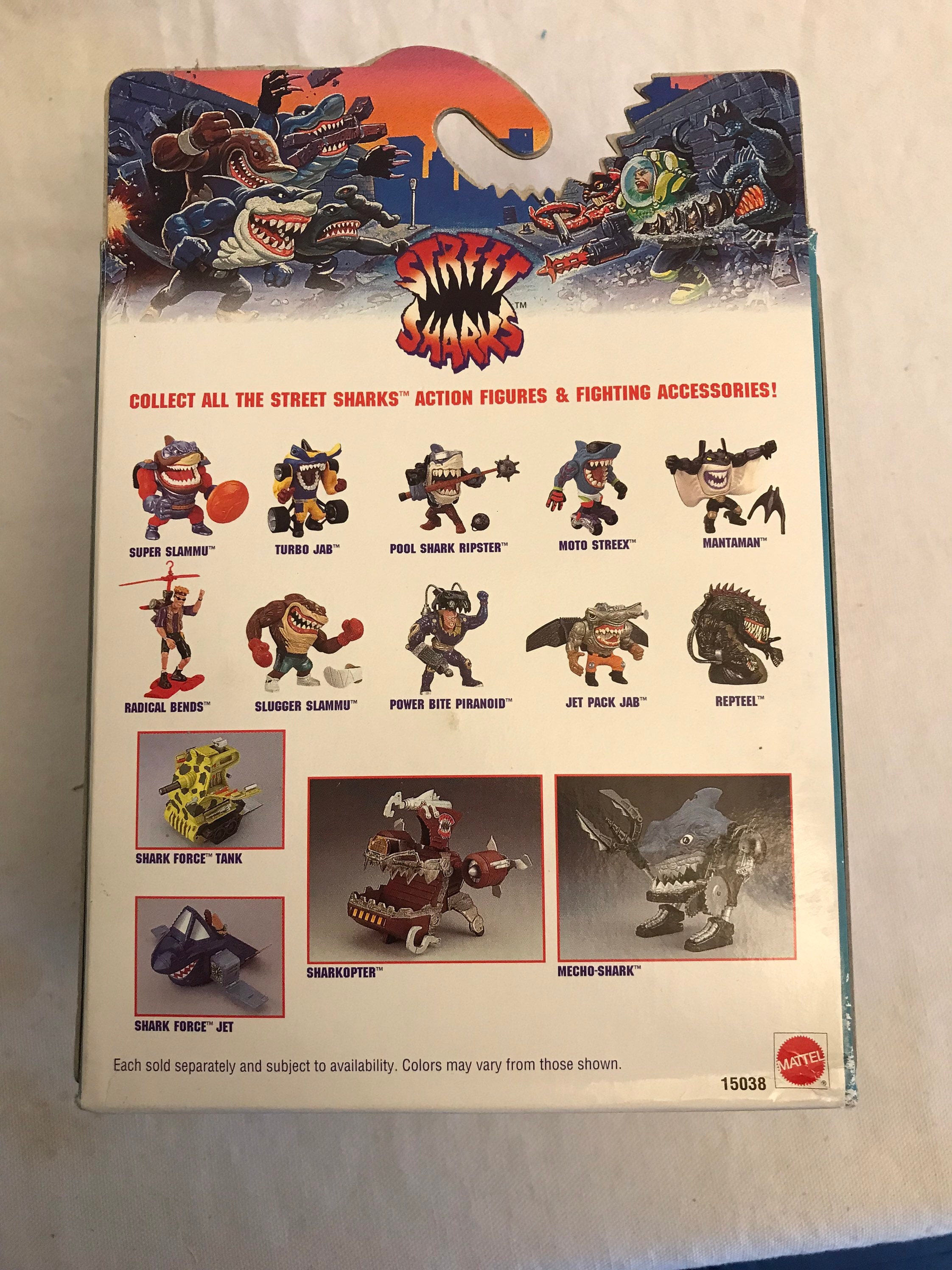 Figurine Street Sharks – Jet Pack Jab – Mattel 1995 – Requin Marteau T-os