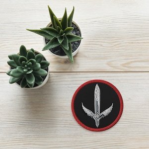 Embroidered Valkyrie Patch, Book Patch, Bookish Gift, Book patches, Bookish Art, ACOSF Patch, Nesta Archeron, Sarah J Maas, Velaris, Night