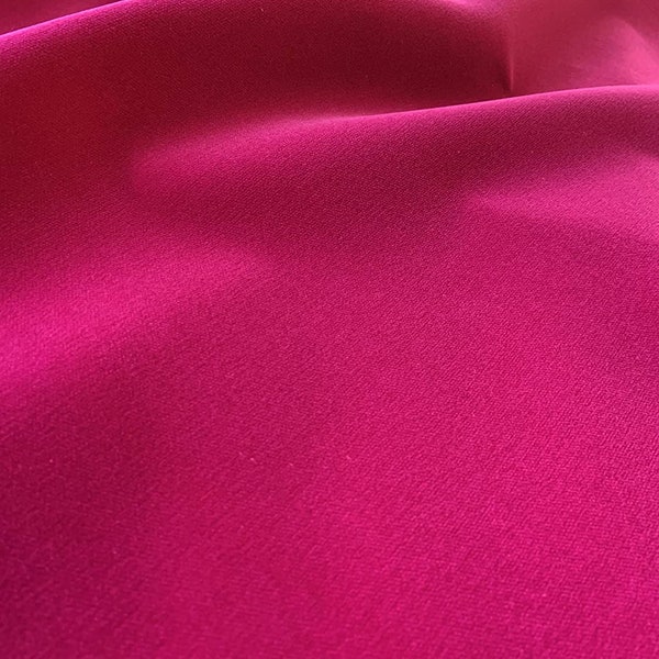 Velours de coton - tissu velours bord doré, 460gr / 150 cm de large, coloris 3212 - fuchsia, rose, rose - vendu au mètre - tissu velours qualité 1er choix