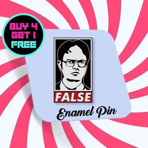 The Office Logo Enamel Pin Dunder Mifflin Tv Show Enamel Pins Anime Pin Jacket Pins Aesthetic Pins Lapel Pin Pins