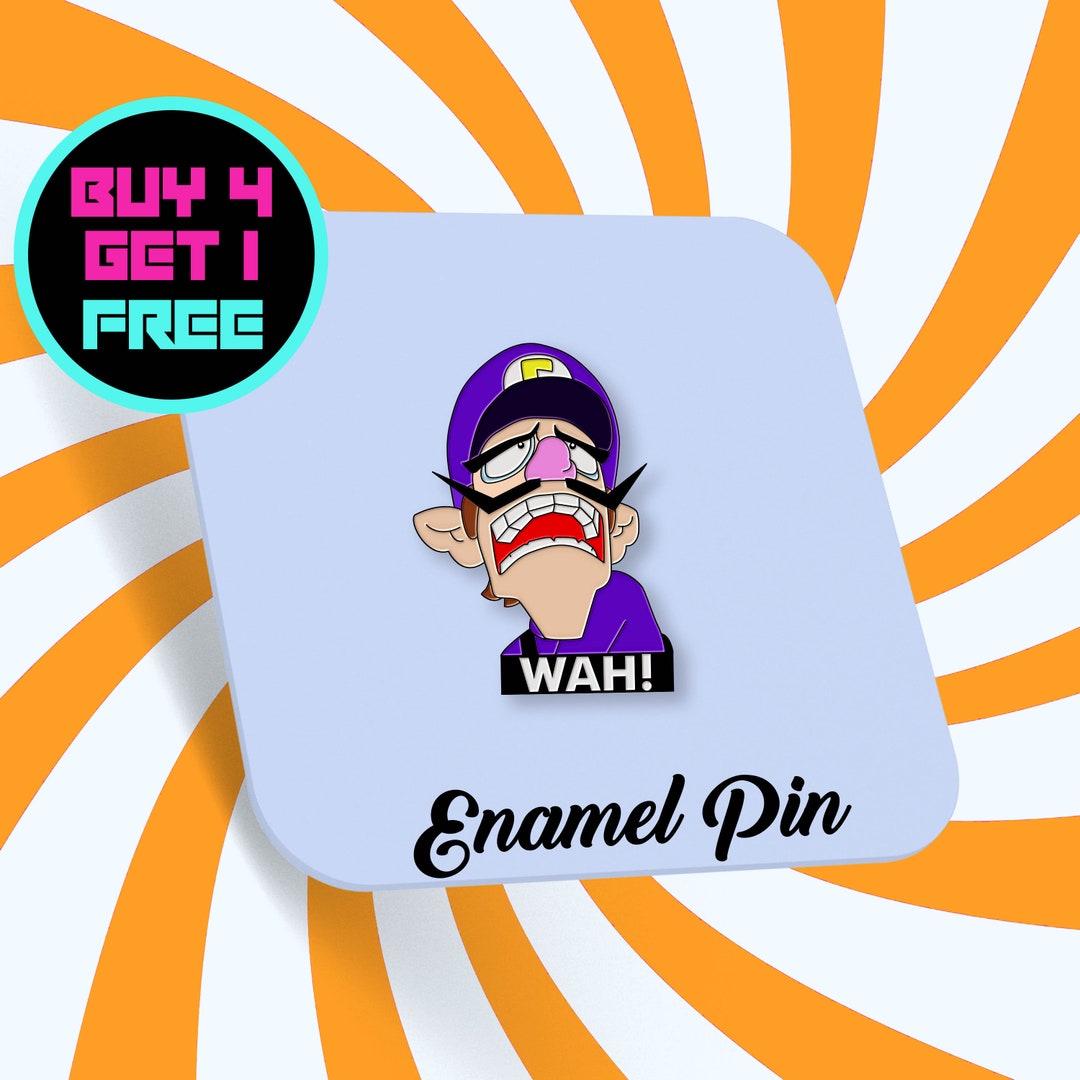 Waluigi Wah Enamel Pin Super Mario Meme Enamel Pins Anime Pin Backpack Pins Aesthetic Pins Lapel Pin Pins