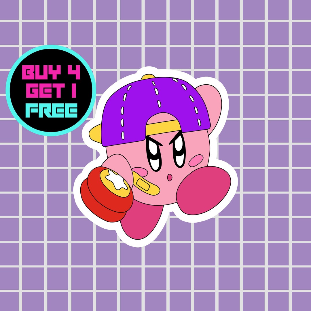 Kirby Yoyo Sticker Alien Anime Stickers Laptop Stickers Aesthetic
