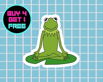 Hydro Flask Stickers Kermit The Frog Etsy
