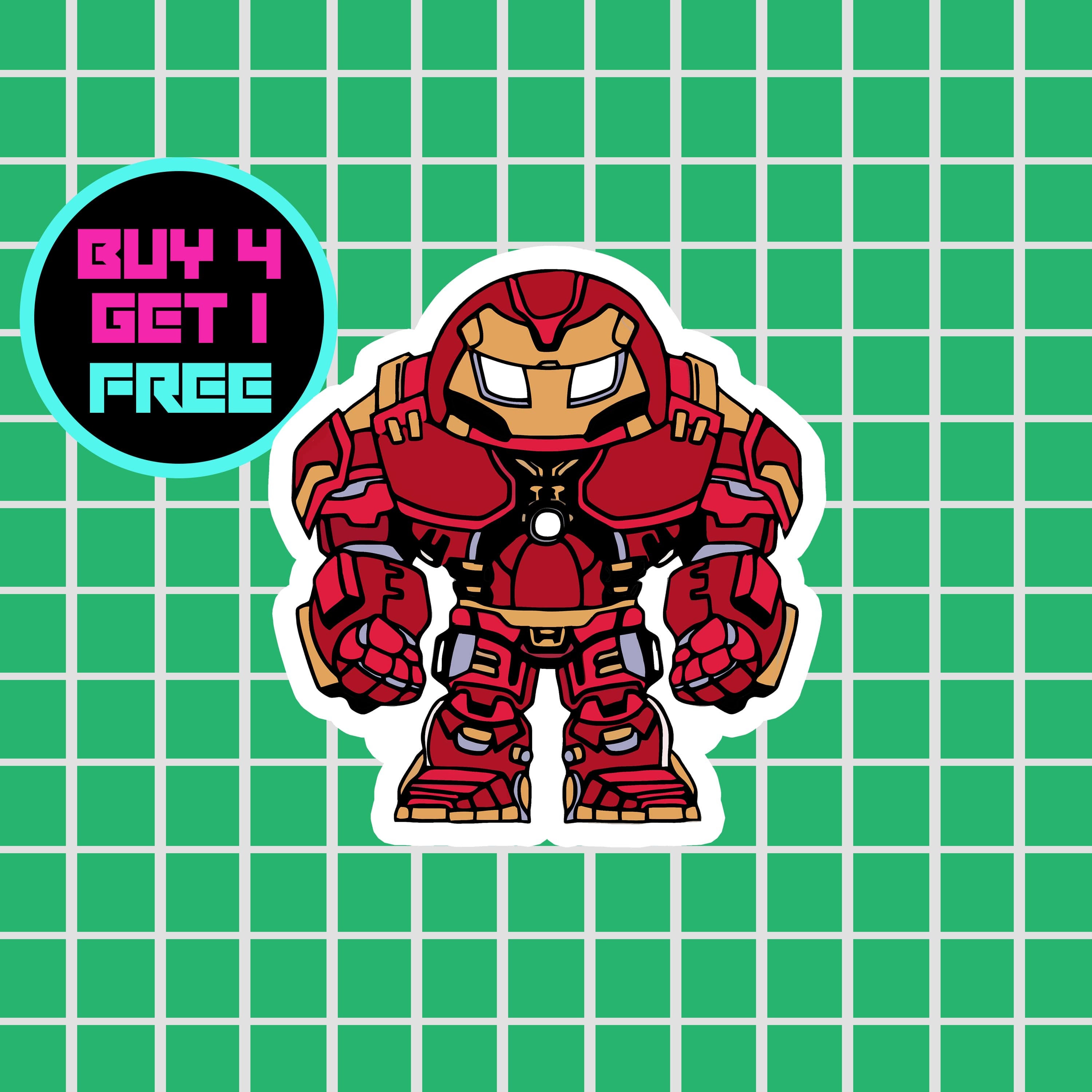 Stickers Super Bébé à Bord Iron Man