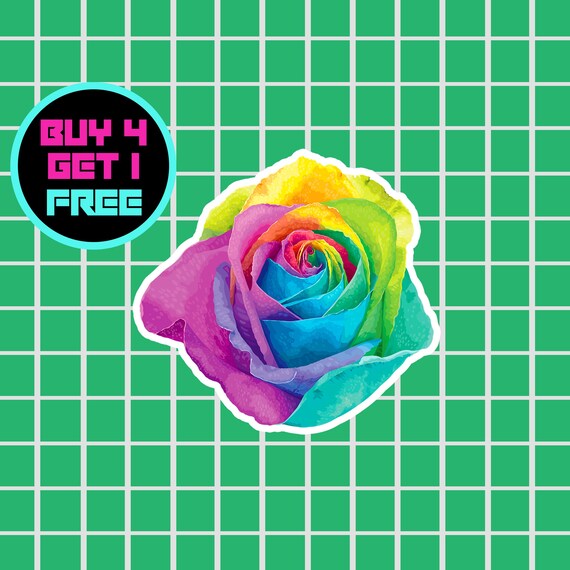 Embellishments Rose Sticker Notebook Sticker Flower Sticker Laptop