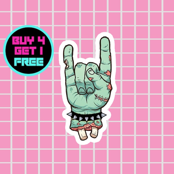 Paper & Party Supplies Zombie Sticker Punk Sticker Rock Music Stickers ...