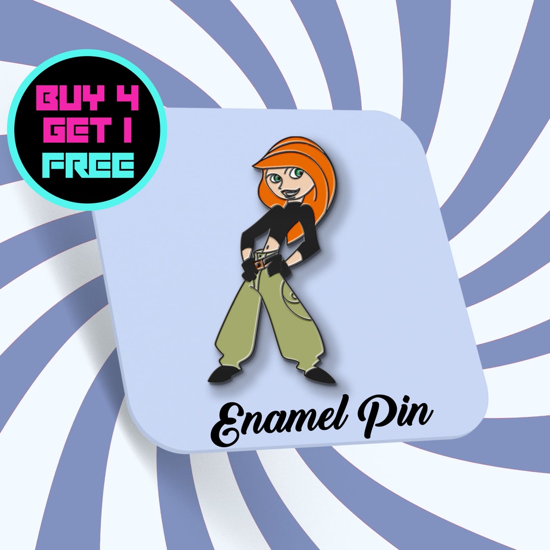 Kim Possible Feminist Enamel Pin Girl Power Cartoon Enamel Pins Cute Pin Bag Pins Aesthetic Pins Lapel Pin Pins