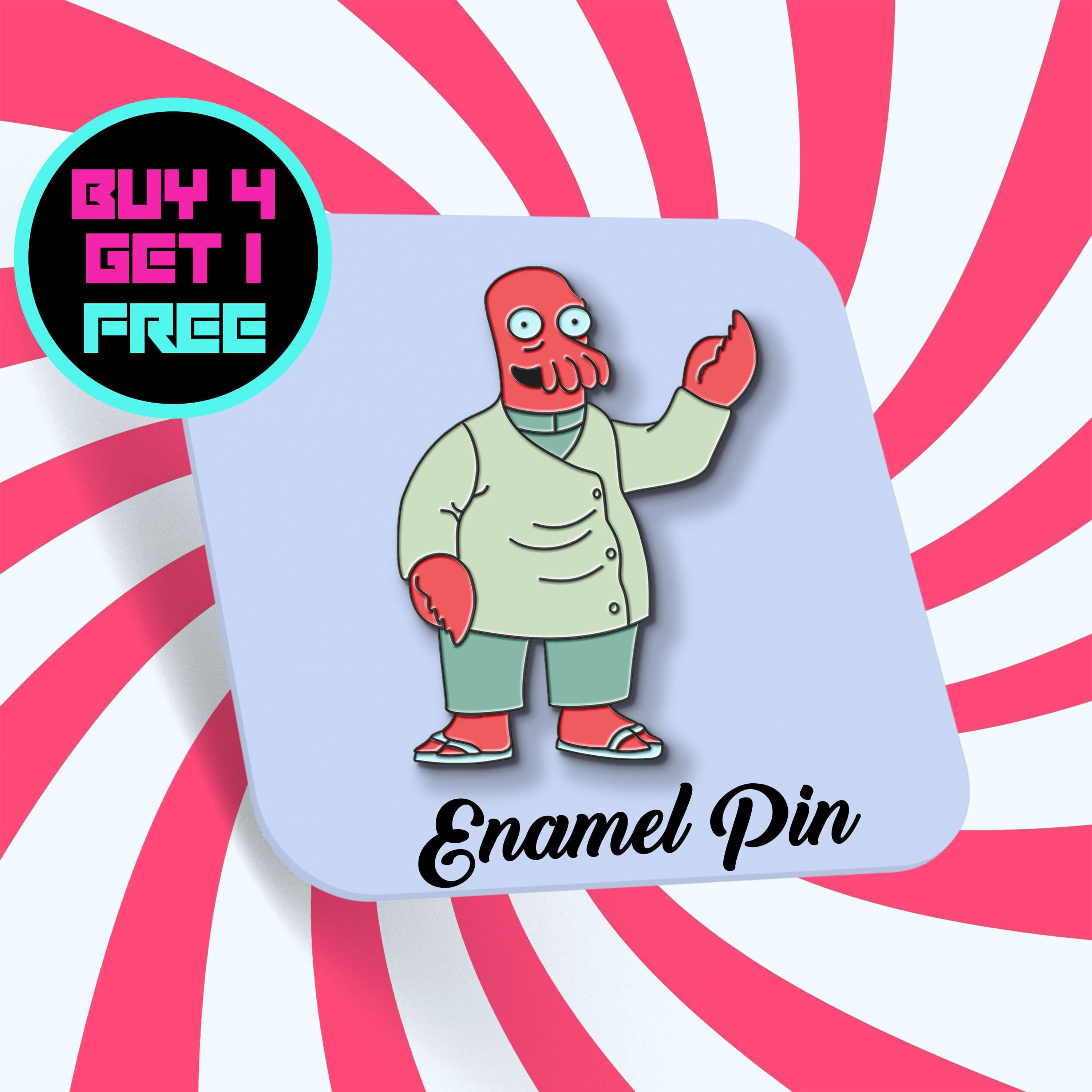 Zoidberg Alien Enamel Pin Space Lobster Enamel Pins Cute Pin Etsy