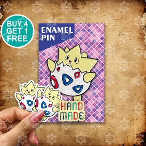 Togepi Fairy Custom Enamel Pin Monster Egg Enamel Pins Anime Pin Jacket Pins Aesthetic Pins Lapel Pin Pins