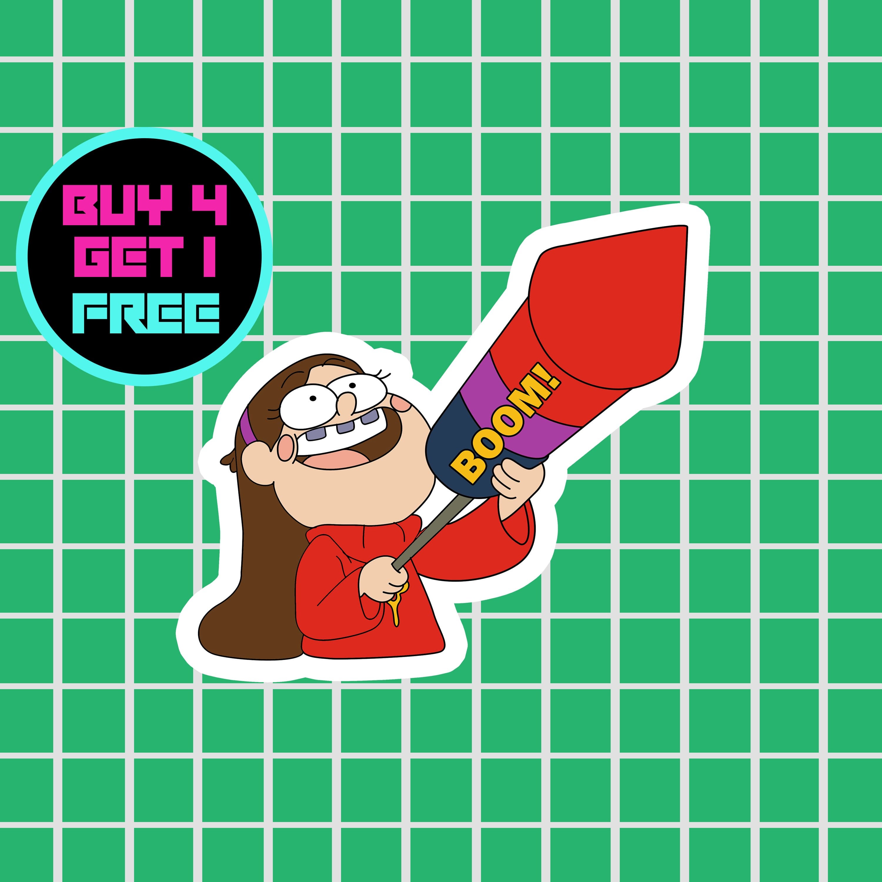 Mabel Pines Boom Sticker Gravity Falls Anime Stickers Laptop - Etsy Mabel Pines Boom Sticker Gravity Falls Anime Stickers Laptop - Etsy
