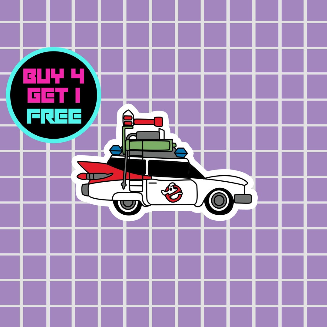 Ghostbusters Computer Sticker Ghostbusters Ectomobile Sticker Ghost Anime Stickers Laptop Stickers ...