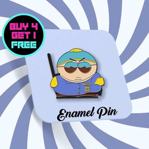 Eric Cartman Cop Enamel Pin South Park Funny Enamel Pins Anime - Etsy Ireland Eric Cartman Cop Enamel Pin South Park Funny Enamel Pins Anime - Etsy Ireland