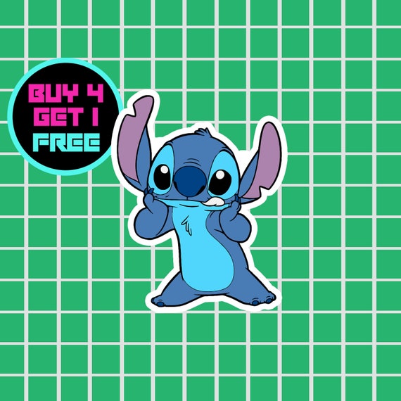 Stitch Sticker - Sticker Graphic - Waterbottles Hydroflask Laptops