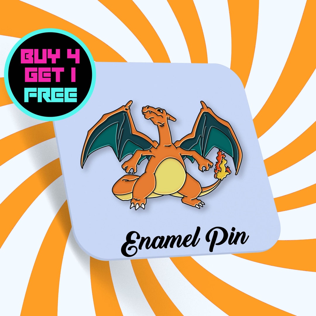 Charizard Dragon Custom Enamel Pin Monster Dinosaur Enamel Pins Anime Pin Backpack Pins Aesthetic Pins Lapel Pin Pins